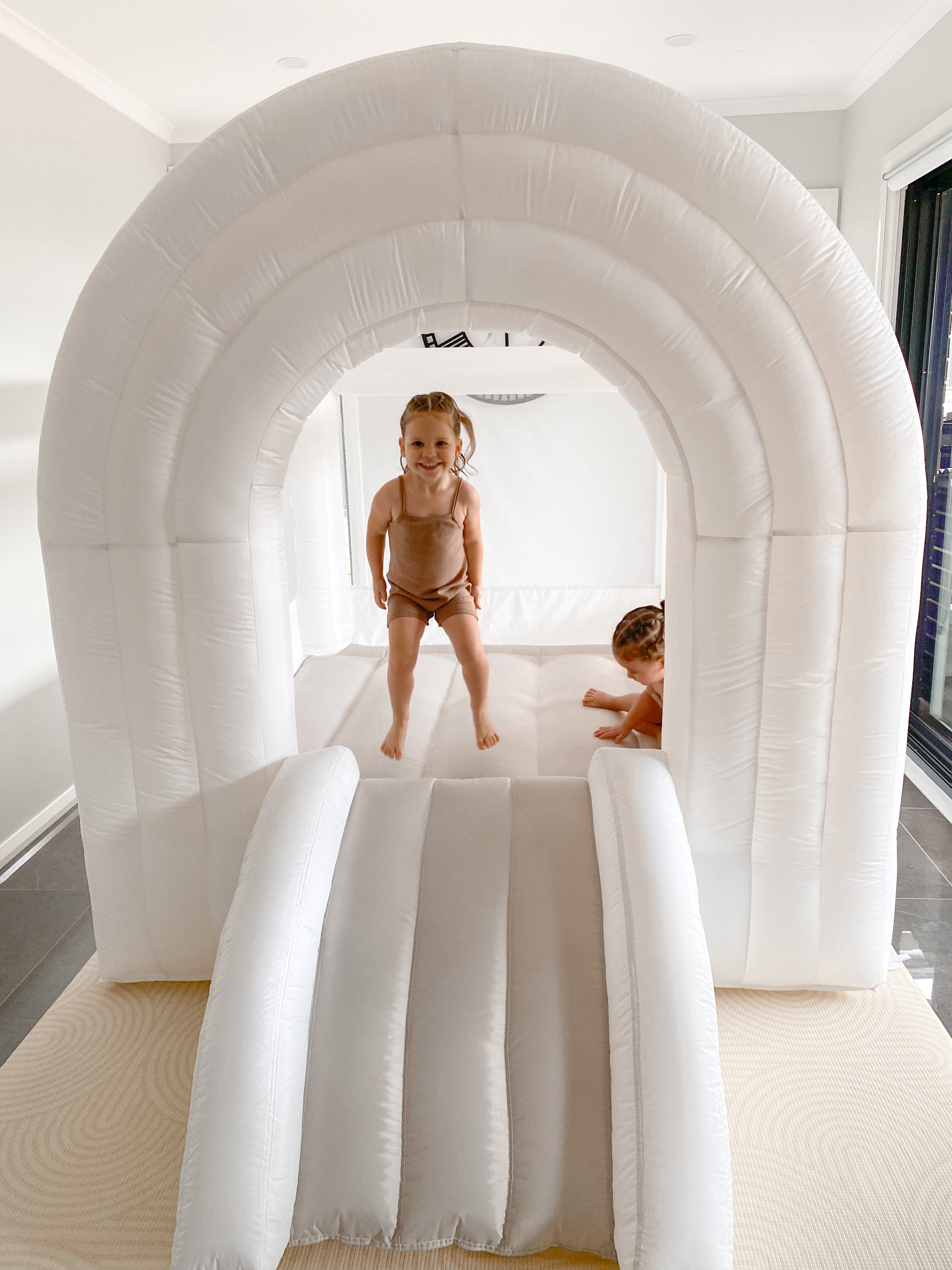 Soft and durable material of Arch-O-Rama indoor inflatable bouncer