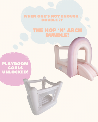 Double Hop N Play Jumping Castle for Toddlers – Indoor Bounce House for Kids Australia