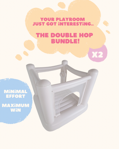 Mini Jumping Castle for Kids and Toddlers – Double Hop ‘n’ Play